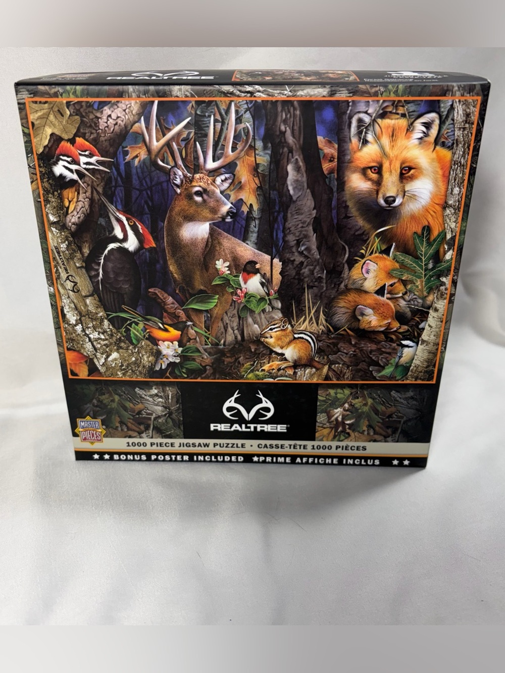 Realtree Forest Gathering Puzzle 1000 pc NEW Wildlife
